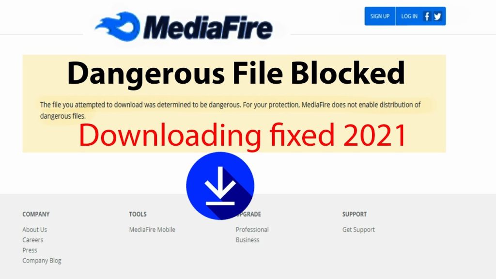 How to Bypass Dangerous File Blocked Mediafire