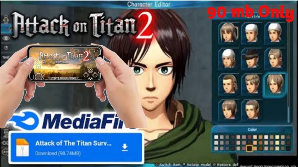Download Attack on Titan 2 PPSSPP ISO for Free via Mediafire