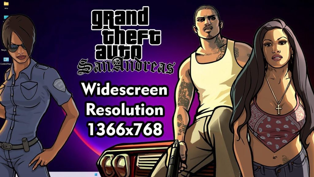 GTA San Andreas 1360×768 Resolution Fix: Download on Mediafire