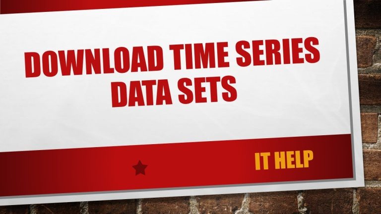Download the Laker Time series from Mediafire