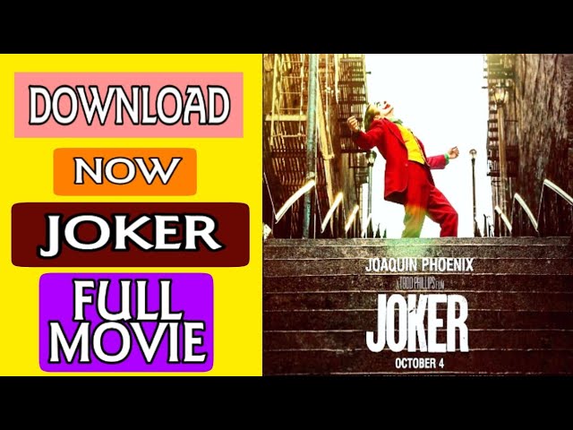 Download the Where To Stream The Joker movie from Mediafire
