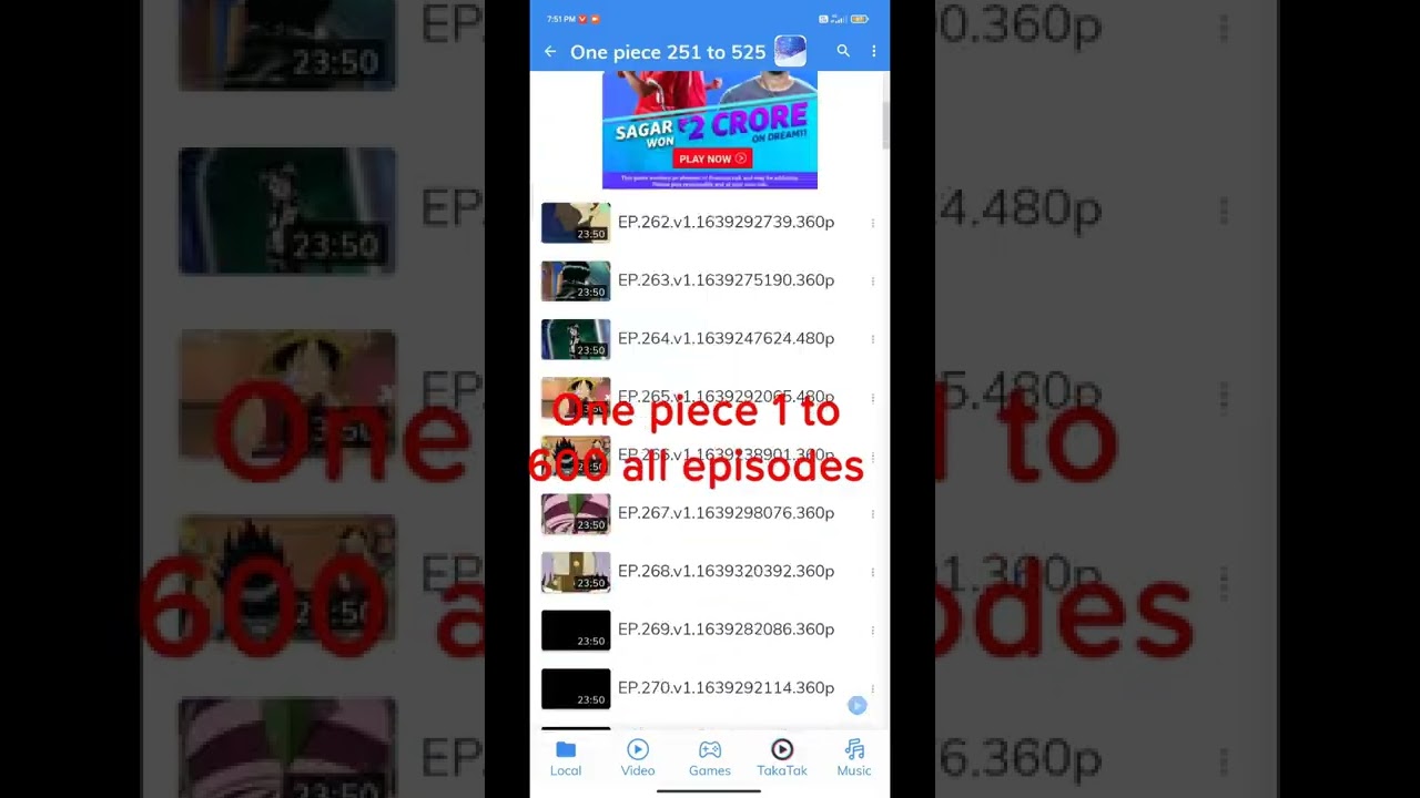 Download the One Piece Episode List series from Mediafire