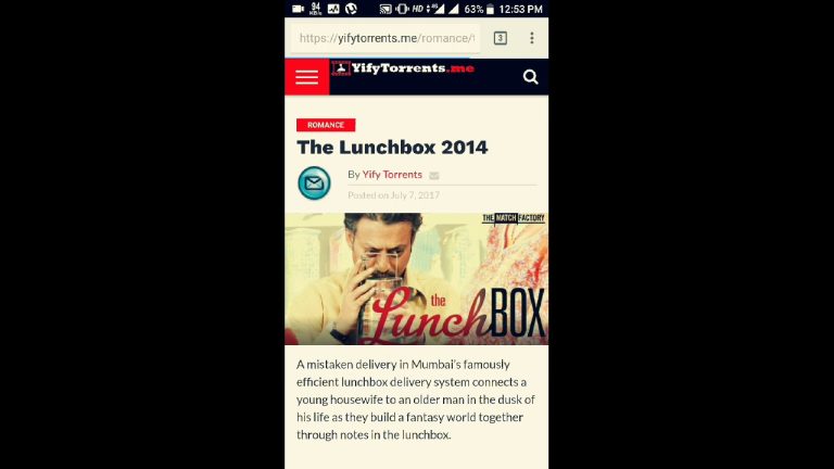 Download the The Lunchbox Film movie from Mediafire