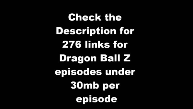 Download the Where Can I Watch Dbz series from Mediafire